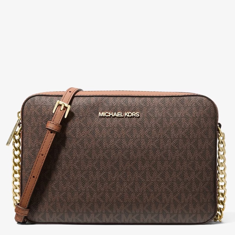 Jet Set Large Printed Logo Crossbody Bag